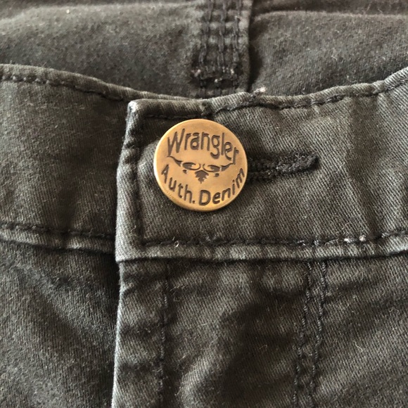 Vintage Wrangler Black Pants. Size 38x30. Red Trim - Picture 8 of 11